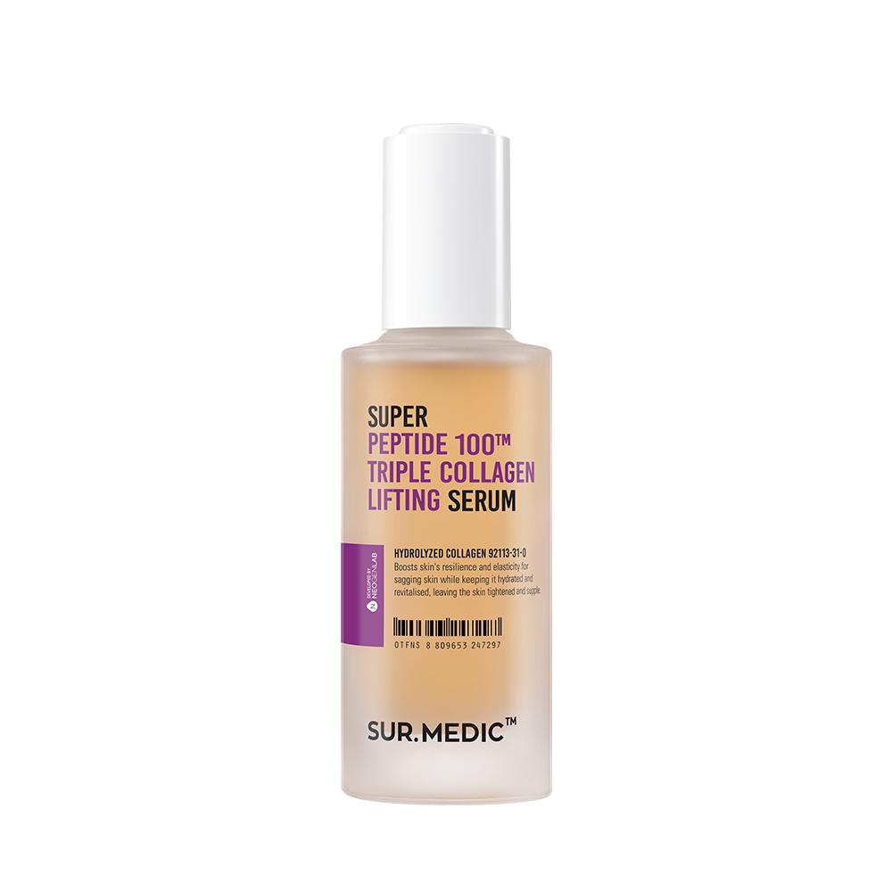 

Sur.Medic+ Super Peptide 100™ Сыворотка с тройным коллагеном для лифтинга - Продвинутое средство для укрепления и повышения эластичности кожи (50 мл / 1,69 жидких унций.)