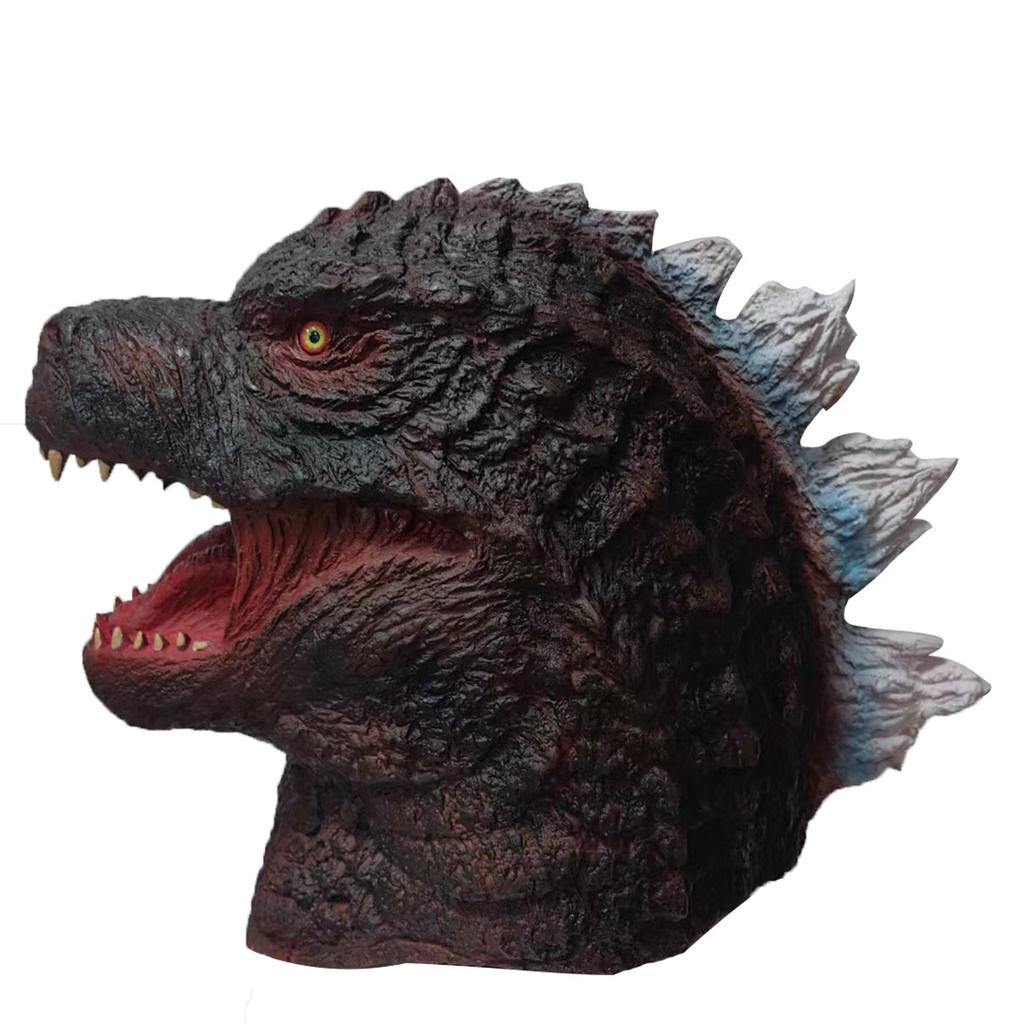 Máscara de Halloween Godzilla King Kong vs. Dinosaurios Cabezales de Animales Jurásico Tyrannosaurus Rex Máscara de Látex Nuevo Modelo