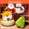 Christmas Theme Santa Claus Snowman Deer Plush Doll Toy Pillow For Gift Giving
