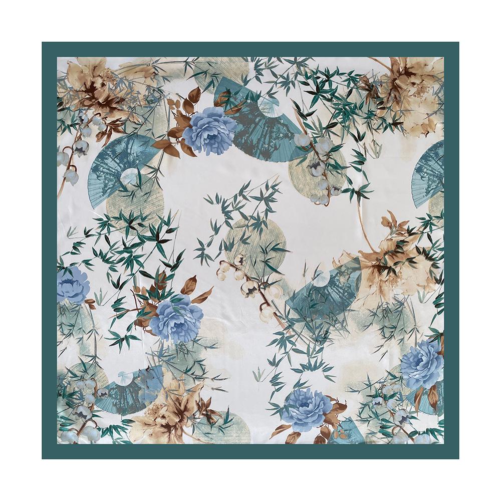 90cm Rayon Scarf – New Floral Print Scarf: A Stylish and Versatile Shawl for Women
