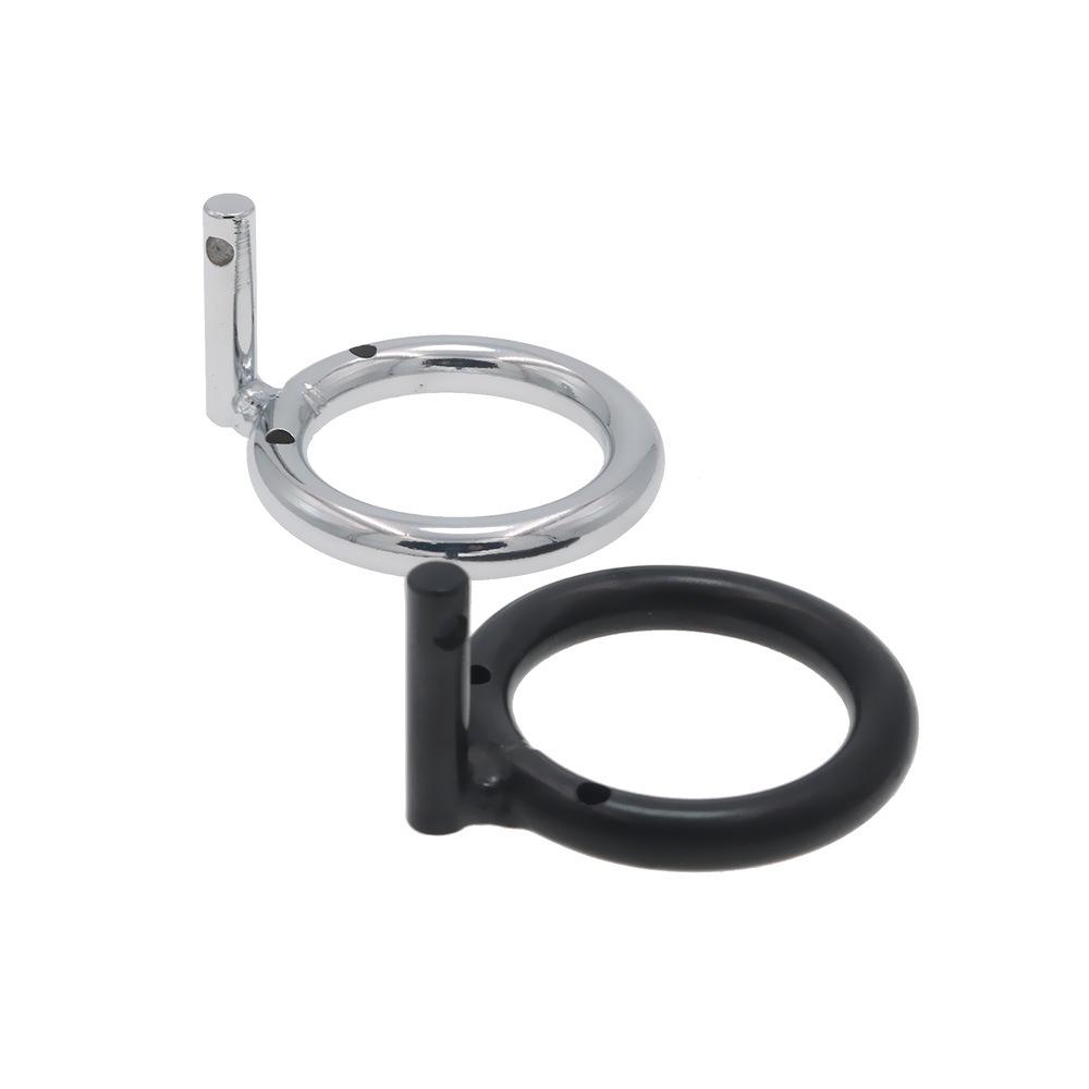 Penis Clasp Chastity Lock Accessories Black/Silver Round Cage Matching Use Adult Sex Product Toys