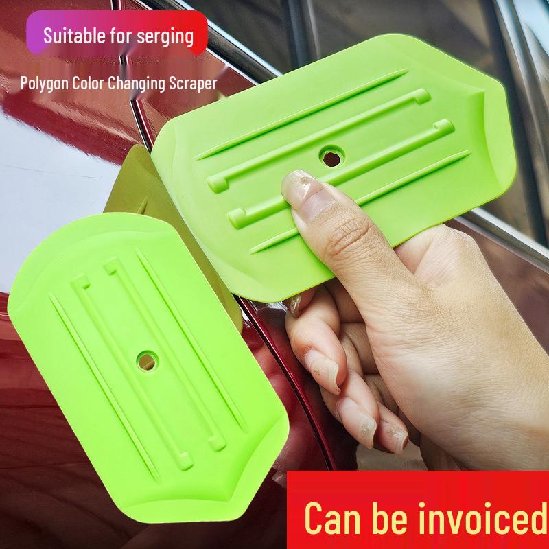 Car Wrapping Tools: Green, Invisible, Edge, and Polygonal Squeegees for Color Change Film