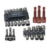9/14 piece socket set, Hex Key Set 5 mm-13 mm,, Multi-Functional Screwdrivers Made of High Carbon Steel for Power Tools