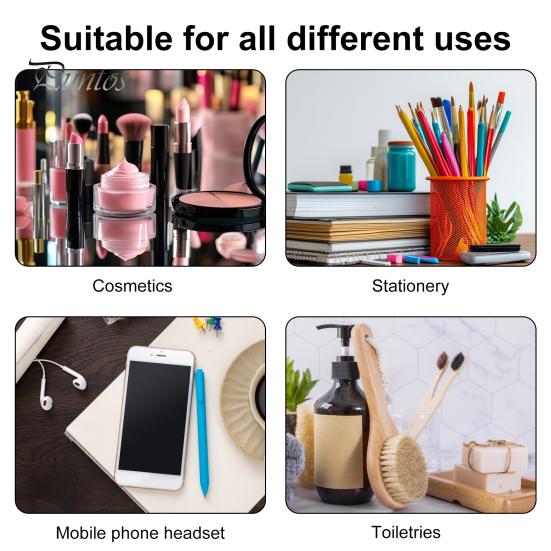 Stackable Desk Organizer Storage Box with Handle Large Capacity Multiple Compartments Pencil Holder Caddy Organizer