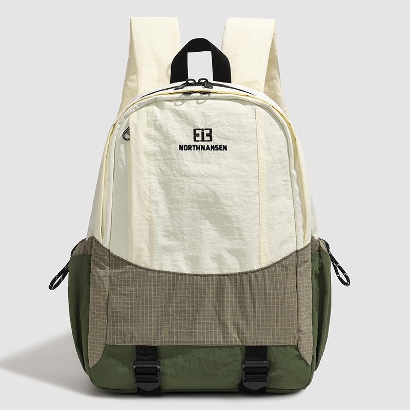 Lightweight Travel Contrast Backpack Student Schoolbag Women's Large Capacity Commuter Backpack