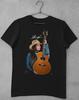 T-shirt Nera con Chitarra Firmata da Shania Twain Taglia dalla S alla 4XL EE137 T-shirt Unisex