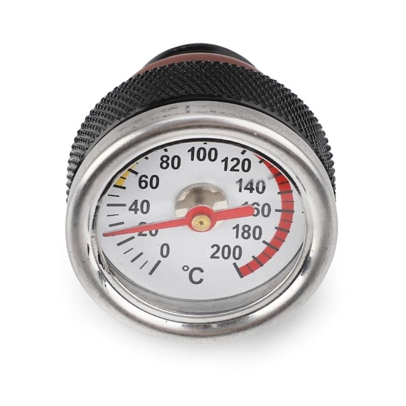 Motorcycle Oil Temperature Gauge, 0-200℃ Engine Oil Temperature Gauge, M20x1.5 Oil Filter Caps Temperature Meter