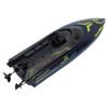 Remote Control Boat for Pools and Lakes, 2.4G Speed Boat Toy with LED Lights, Low Battery Alert for Adults and Kids