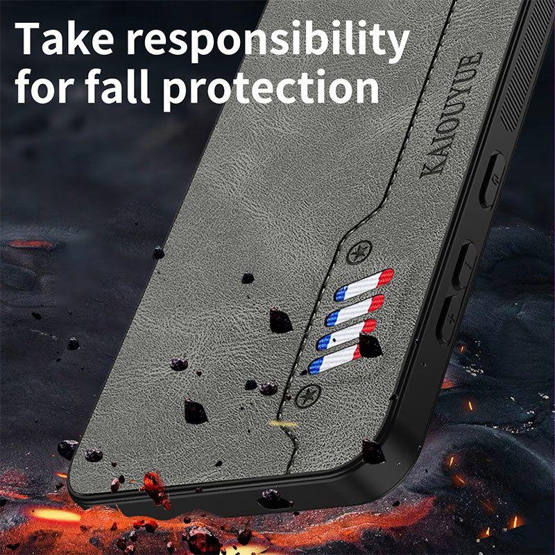 For Tecno Pova7 Ultra Case Luxury Vintage Nappa Leather Soft Edge Cover For Tecno Pova7 Pro Shockproof Bumper Funda