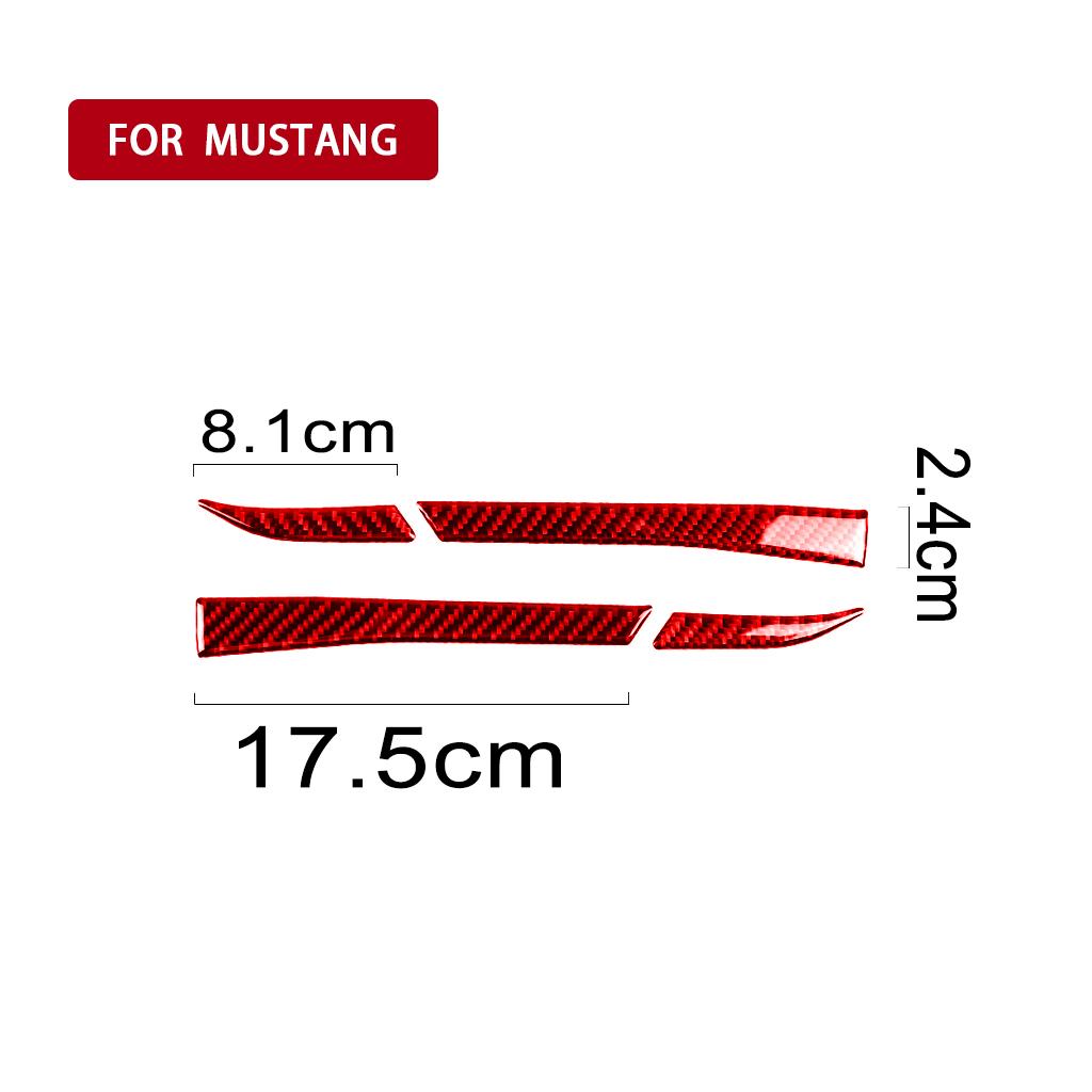 Accesorii auto pentru Ford Mustang 2015- Oglinda retrovizoare din fibră de carbon Protector bandă anti-frecare Autocolant anti-coliziune