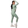 High Waisted, Hip Lifting, Tight Fitting, Quick Drying Yoga Suit Set, Cloud Inspired Running And Fitness Sportswear Three Piece Set For Women