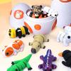 Dračí vejce s mini zvířátky 3D tištěné kloubové figurky zvířat uvnitř kapsy na vajíčko, hračka pro domácí mazlíčky, dárek pro děti, velikonoční košíky, dárky