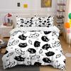 Playful Cats and Fishes! Bedding Sets Duvet Covers Pillowcases(1* Duvet Cover 2* Pillowcases Without Duvet Insert)