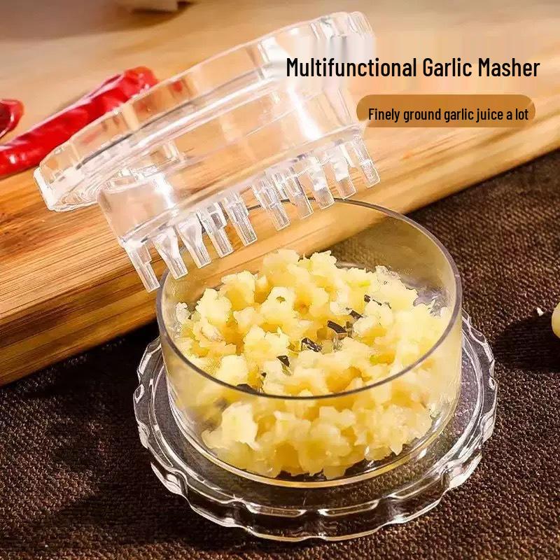 Rotating Garlic & Ginger Mincer: Manual, Efficient, Time & Labor-Saving Press Box