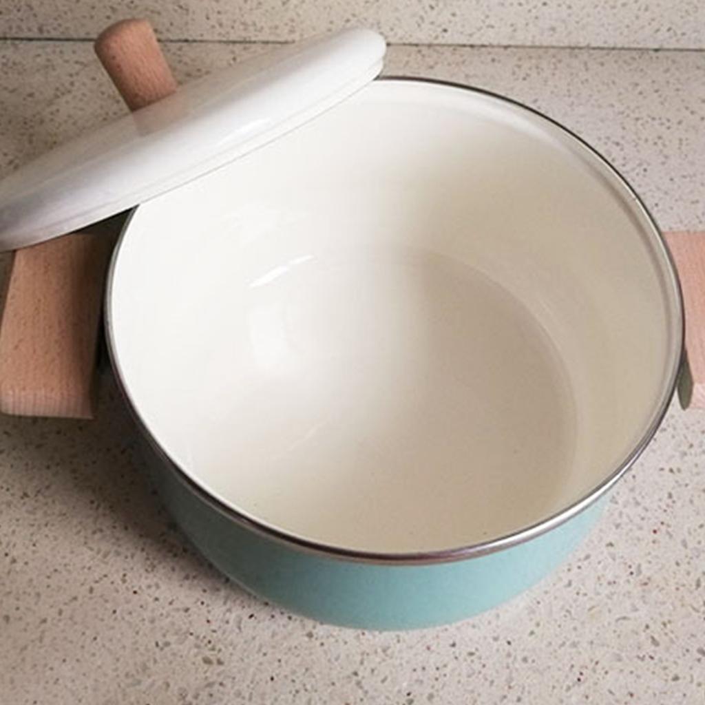 Japanese Enamel Milk Pot Soup Pot Baby Food Pot Milk Pot Induction Cooker Universal Cookware