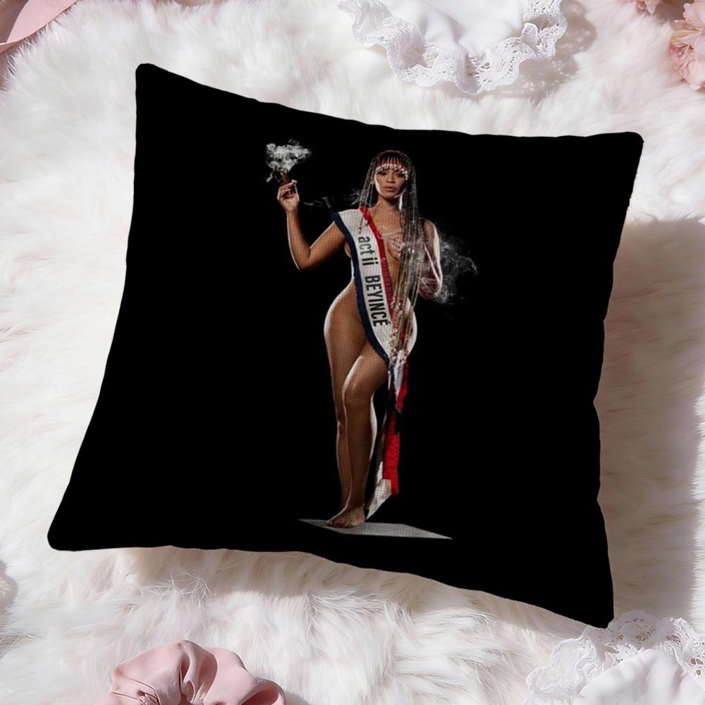 Singer B-Beyonce Cowboy Cushion Cover Premium Comfort Reversible Pillow Cove -Two In One Design for Any Room & Car Interior