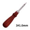 Sewing punch with wooden handle, scraping punch tool, punching for leather bag, handmade sewing shoe repair tool, 1 pcs