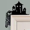Door Topper Metal Halloween Door Ornament Scary Whimsical Doorframe Decoration For Haunted House Apartment Kitchen Dorm Bathroom