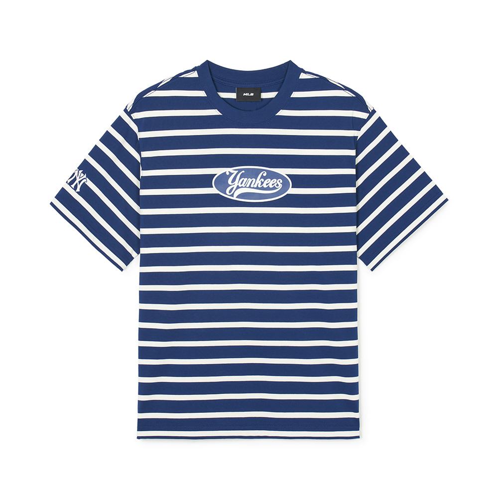 MLB T Shirts Unisex Navy Blue Crew Neck Moderate 3ATSV1943-50NYL XXL
