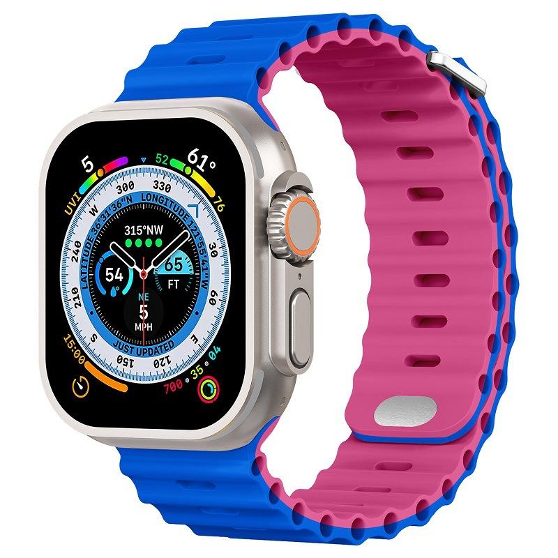 Ocean Armband für Apple Watch Ultra 3 2 Band 49mm Serie 45mm 41mm 46mm 42mm 40 44mm Silikon Uhrenarmband iWatch 11 10 9 8 7 6 5 SE2