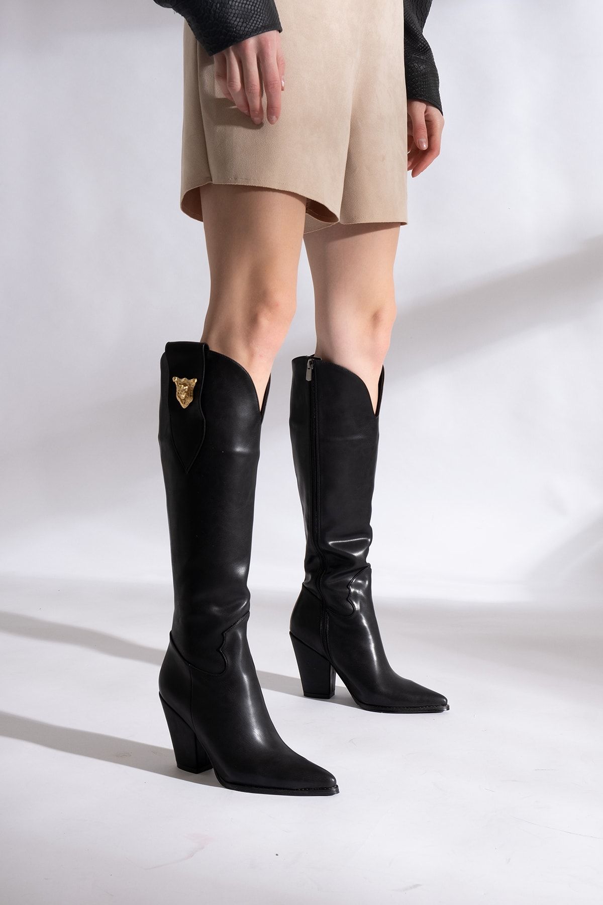 

Women s Modern Stylish Fashion Boots Boots Faux Leather Rixos Buckle Detail 40