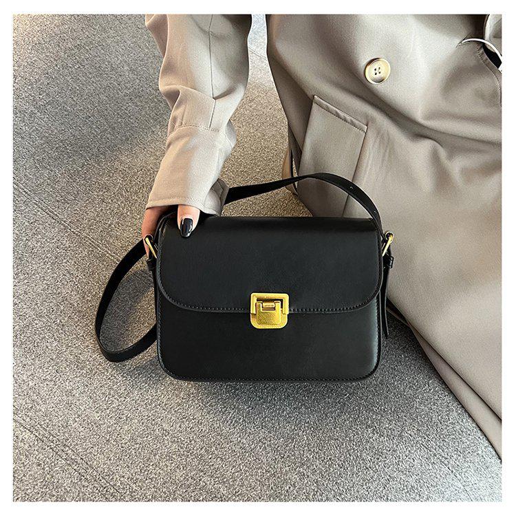 2024 Retro-Style Women's Small Square Commuter Shoulder Bag - Classic & Versatile