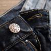 Jeans Herren Zerrissene europäische und amerikanische Distressed Slim Straight Herrenjeans
