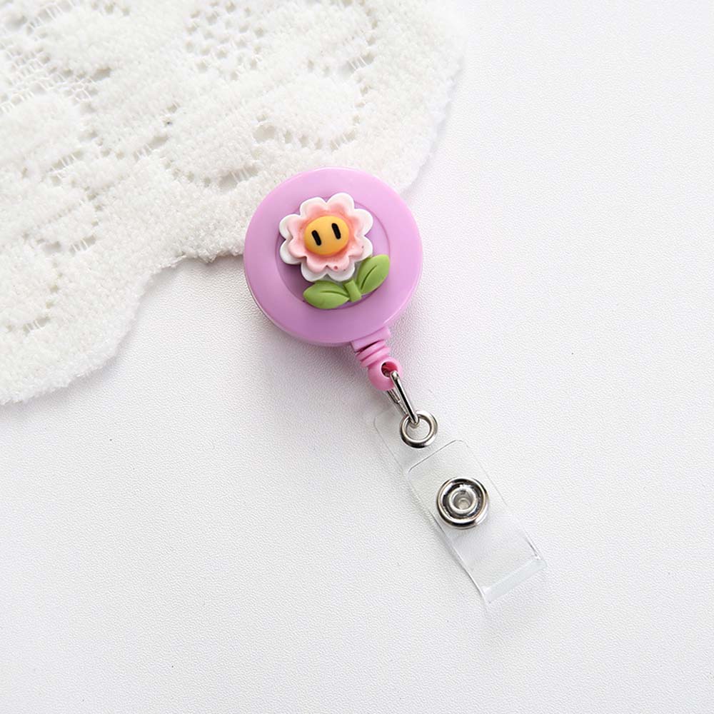 Buckle ID Name Holder Retractable Badge Reel ID Badge Holder Clip Credit Card Holder Clip
