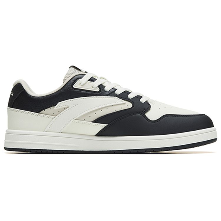 Anta Lifestyle Serie Rutschfest Stoßdämpfend Langlebig Niedrige Sneaker Herren Sneaker Schwarz Weiß Grau 112258068-2