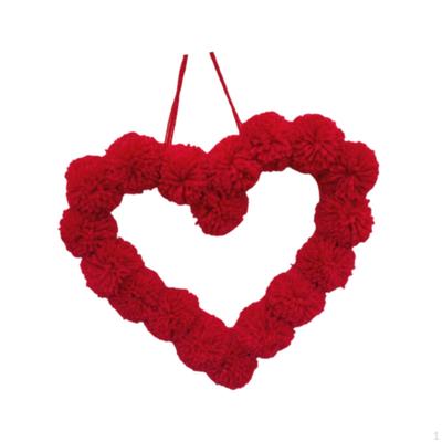 Christmas Garland Event Props Background Decorations Heart Shape Garlands Festival Decoration for