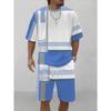 Summer Fashion Men's Suit, Digital Print T-shirt and Shorts Two-piece Set