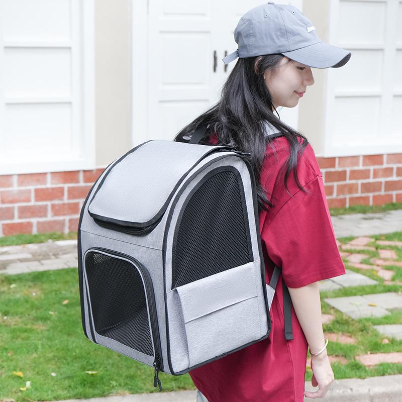 Cross-Border Portable Cat Carrier: Breathable, Large Capacity, Foldable Pet Bag for Travel