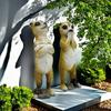 Resin Meerkat Statue Sculpture Creative Garden Yard Animal Decoration Ornament