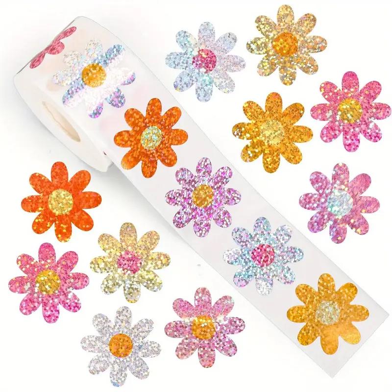 100-500Pcs High-Quality Glitter High-Quality Flower High-Quality Patterndesign High-Quality Stickers High-Quality Party High-Quality Gift
