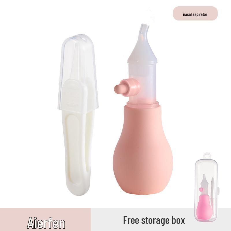 Silicone Anti-Backflow Infant Nasal Aspirator - Manual Pump Nasal Mucus Cleaner