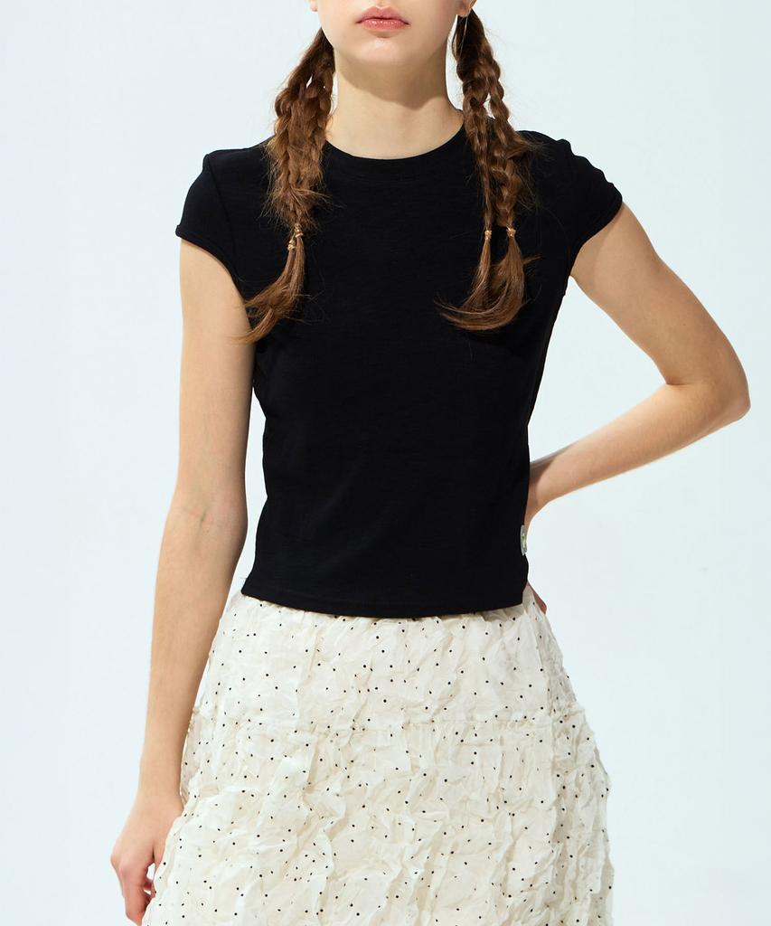 Waiowai Cotton Cap Sleeve Short Sleeve T-Shirt_2 Colors