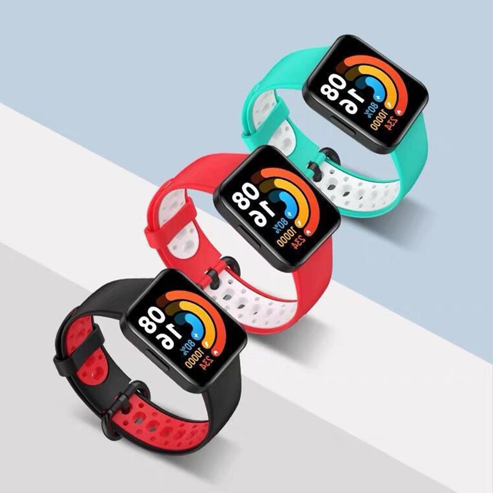 2Pcs-For Redmi Watch 2 / Xiaomi Watch 2 Lite Smartwatch Band, Fashionable Sporty Replacement Wristband Accessories