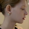 Lewe Matt Pearl Clutch Earring
