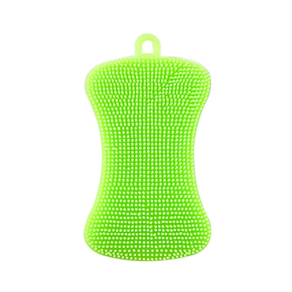 3pcs/set Soft Silicone Cleaning Brush Reusable Silicone Scouring Pad  Kitchen Gadgets Brush