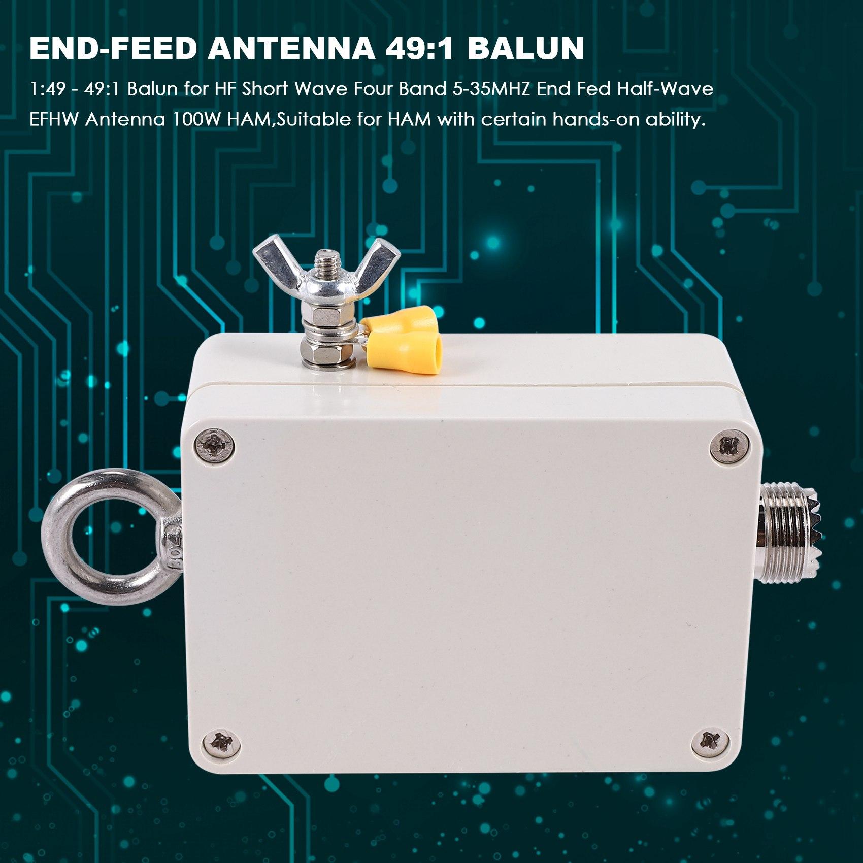 

1:49 - 49:1 Balun for HF Short Wave Four Band 5-35MHZ End Fed Half-Wave EFHW Antenna 100W HAM China Mainland
