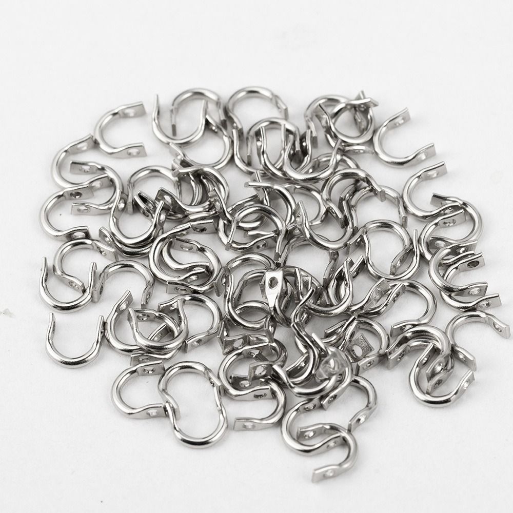 100pcs Spinner Clevis Spinnerbait Lure Clevis 100pcs Pack U Shaped Fishing Ring For Fishing Lure
