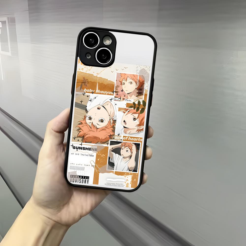 Cool Anime H-Haikyu!! Phone Case For Iphone 17 16 15 14 13 12 Pro Max Xr Air Plus Skin Feel Black Hard Shell Cover