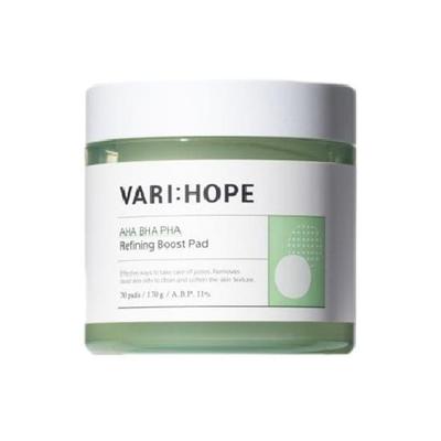 VARI:HOPE AHA BHA PHA Refining Boost Pad 70 Stück 170 g