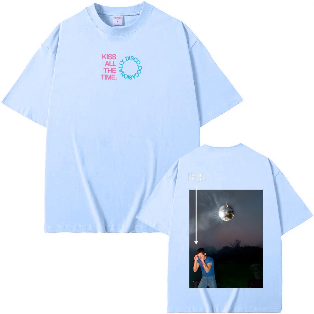 2026NEW Kiss All The Time T-shirt singer HarryStyle 100%Cotton ComfortableTEE Harajuku Casual High Quality Round Neck Soft Tees couple matching outfit