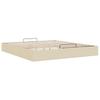 Ottoman Bed without Mattress Cream 160 x 200 cm Fabric