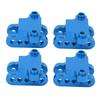 2Pack RC Front Rear Axle Lower Shock Mount Bracket Aluminium for LOSI 1 8 LMT SOLID AXLE Monster TruckBlue