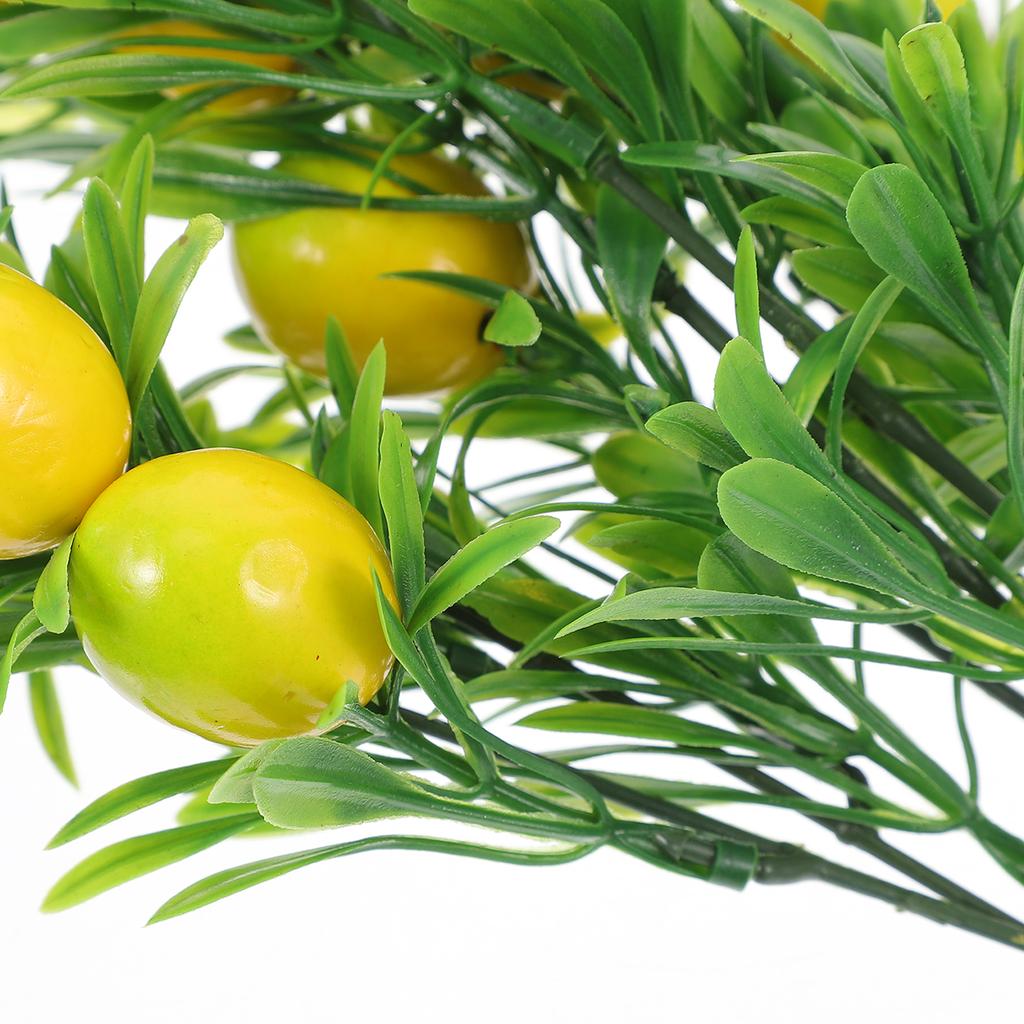 2pcs Artificial Lemon Branches Yellow Plastic Simulated Fruits Decoration Home Floral PicksLemon BranchFlower BouquetFruit