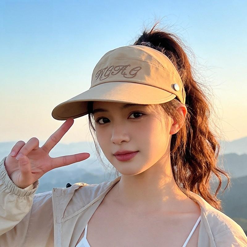 Summer Outdoor Sun Hat For Women With Big Brim Foldable Sun Protection For Sunbathing And Beach Sports