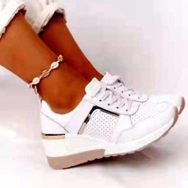 European and American Foreign Trade Cross-lace-up Muffin Bottom, Walking Casual Sports Shoes, Single Shoes, Platform 2025 Spot