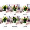 Artificial Potted Plant 5PCS Small Calla Lily Flowers Home Room Decoration